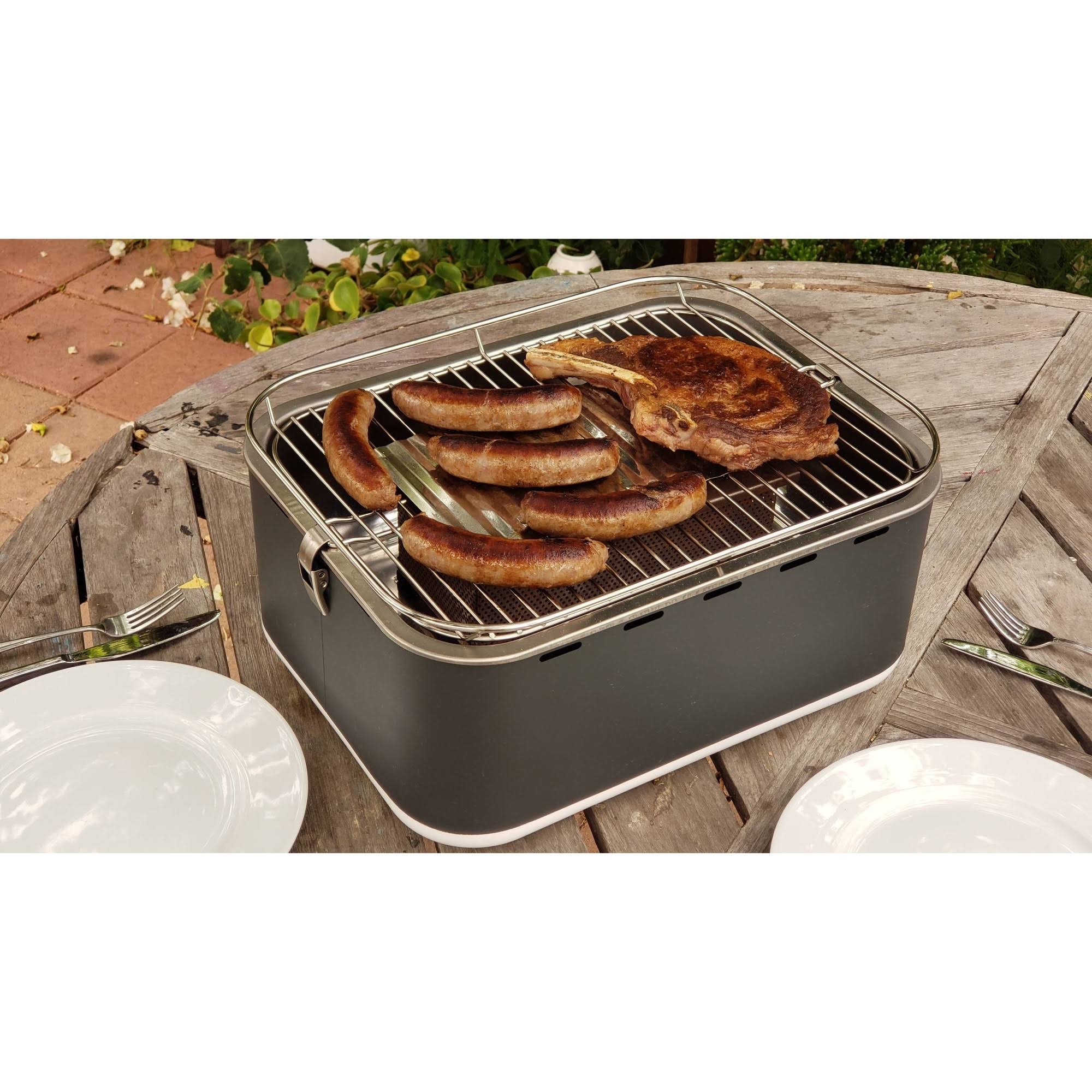 Silver Portable Charcoal Grill X299