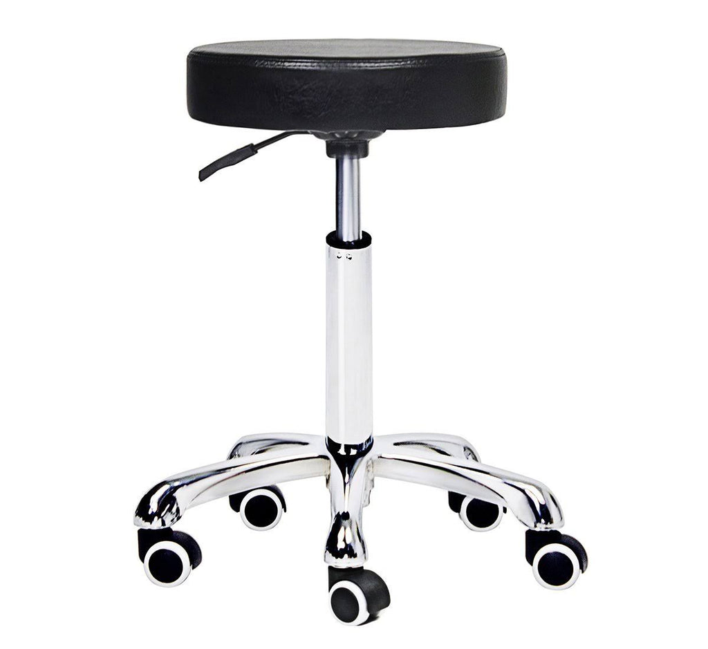 Height Adjustable Rolling Swivel Stool Chair with Round Seat B3695