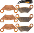 Sintered Brake Pads Replacement 3 Sets Front and Rear Pack of 2 K479