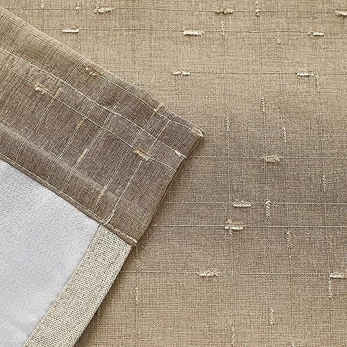 Beige Linen Sheer Valance 18 Inch Rod Pocket 1 Panel Y198