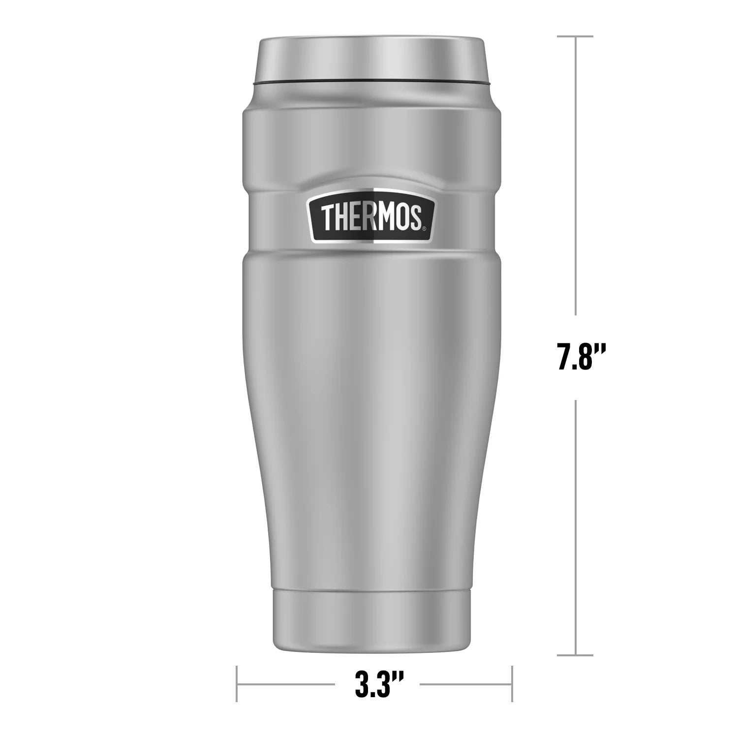 Stainless Steel Travel Tumbler, Vacuum Insulated, 16oz Y86874