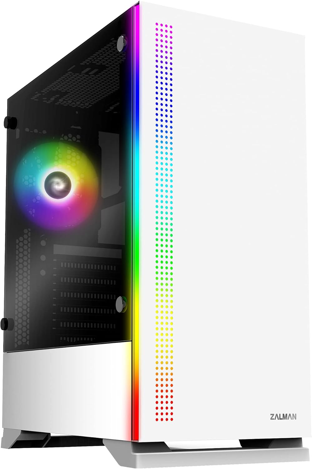 Black Medium Tower ATX Case with Glass Panels K618