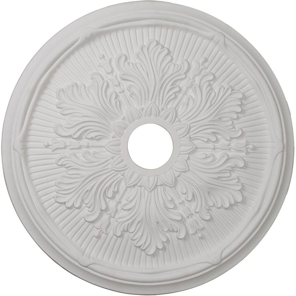 23 3/4x22OD x 3 5/8x22ID x 1 7/8x22P Hand-Painted Copper Green Patina Ceiling Medallion K585019