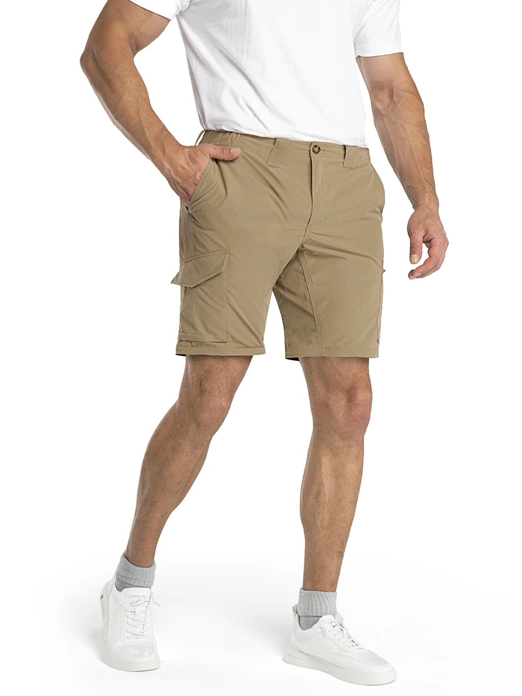 Convertible Quick Dry Stretch Zip-Off Lightweight Cargo Pants X5962