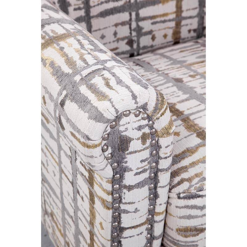 Teal Purple Grey Yellow Accent Chair O160910