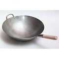 16 inch Carbon Steel Wok with Wooden and Steel Helper Handle T2559
