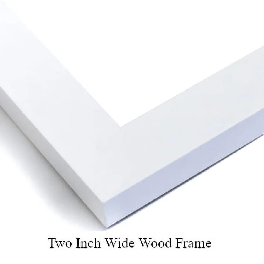 White Modern Wood Framed Museum Art Print V8914