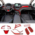 Blue 10Pcs Car Interiors Instrument Panel Center Console Moulding Trim Air Outlet Cover Wheel Accessories L925