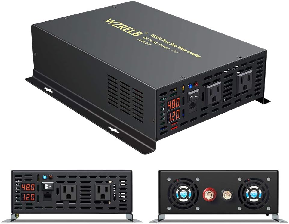 500W Pure Sine Wave Power Inverter DC 12V to 110V AC with Remote Controller P55593