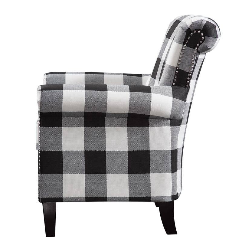Teal Purple Grey Yellow Accent Chair O160910