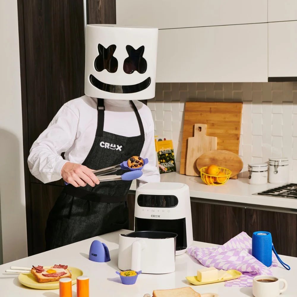 3-qt. Digital Air Fryer Kit with TurboCrisp - White D726136