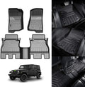 Black TPE Front & Rear Floor Mats X4196