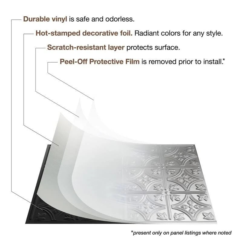 Polished Copper Backsplash Panel 5 Pack M789