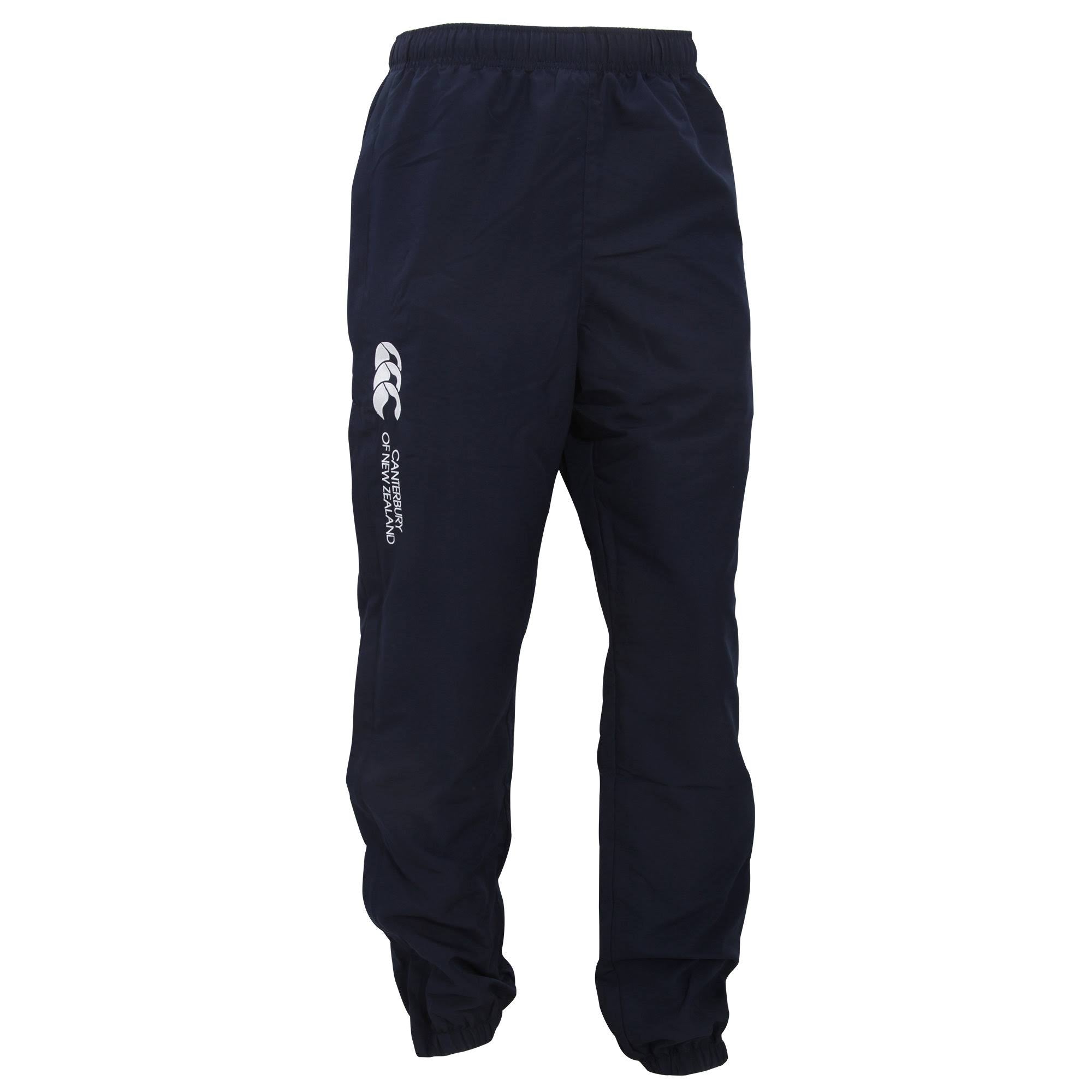 Navy Cuffed Elasticated Sports Trousers V3338