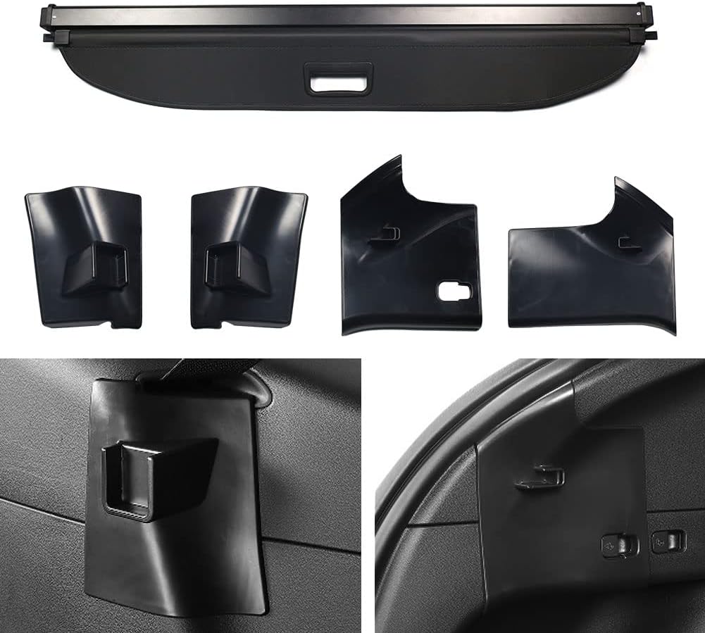 Cargo Cover for Tesla Model Y Rear Trunk Shade Cover Retractable Y3177