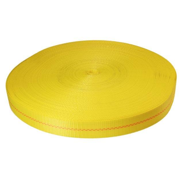 Yellow Polyester Cargo Webbing A323