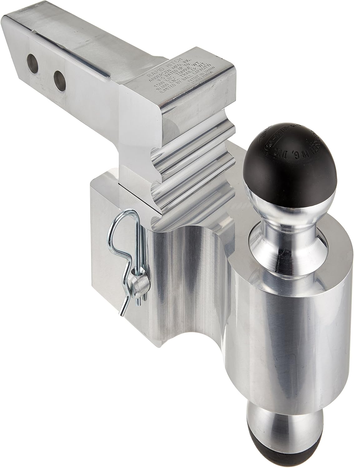 Adjustable Trailer Hitch with 2in Shank Combo Ball P3680