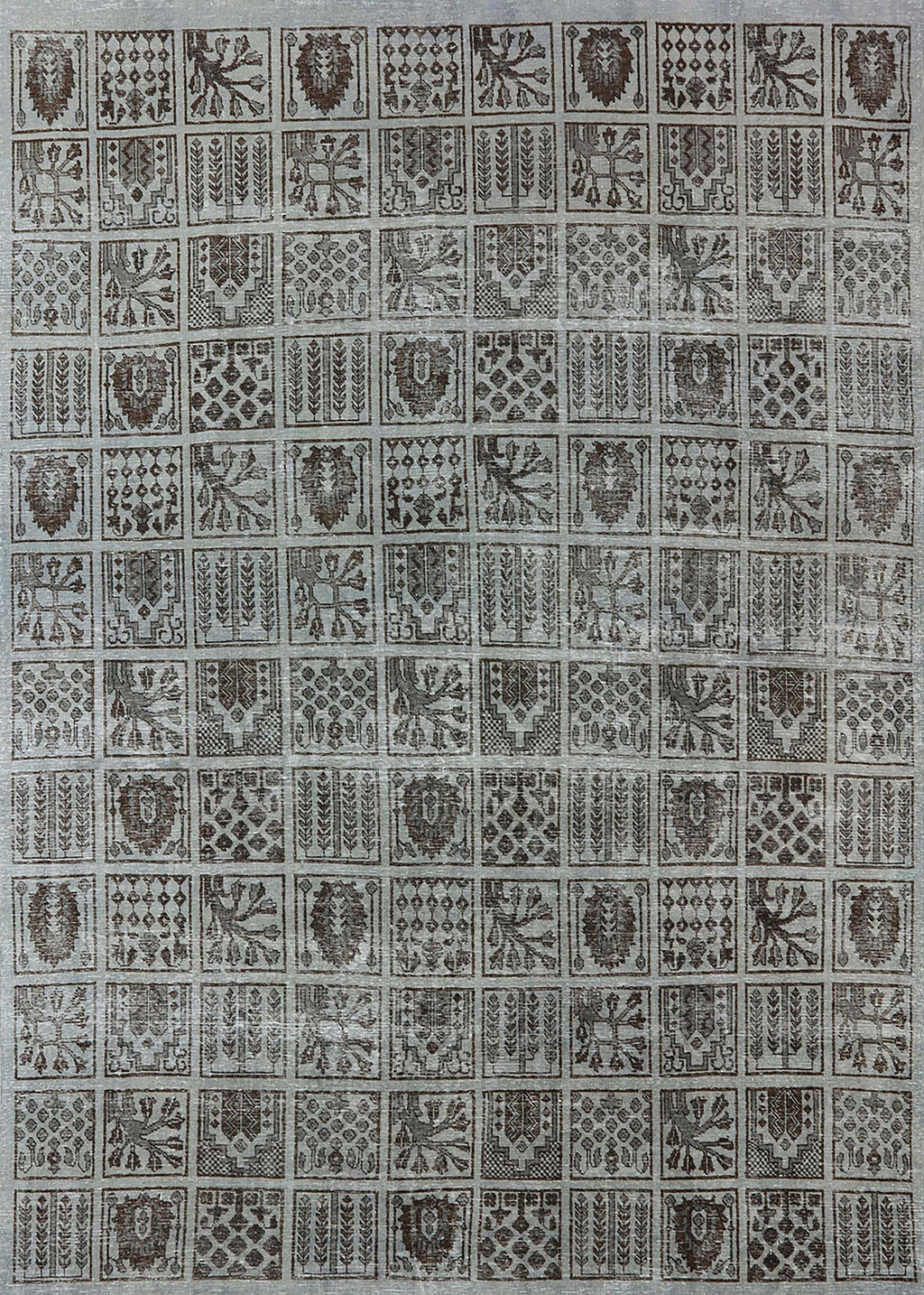 Gray Oriental Rectangle Area Rug, 2' x 5' J357478
