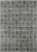 Gray Oriental Rectangle Area Rug, 2' x 5' J357478