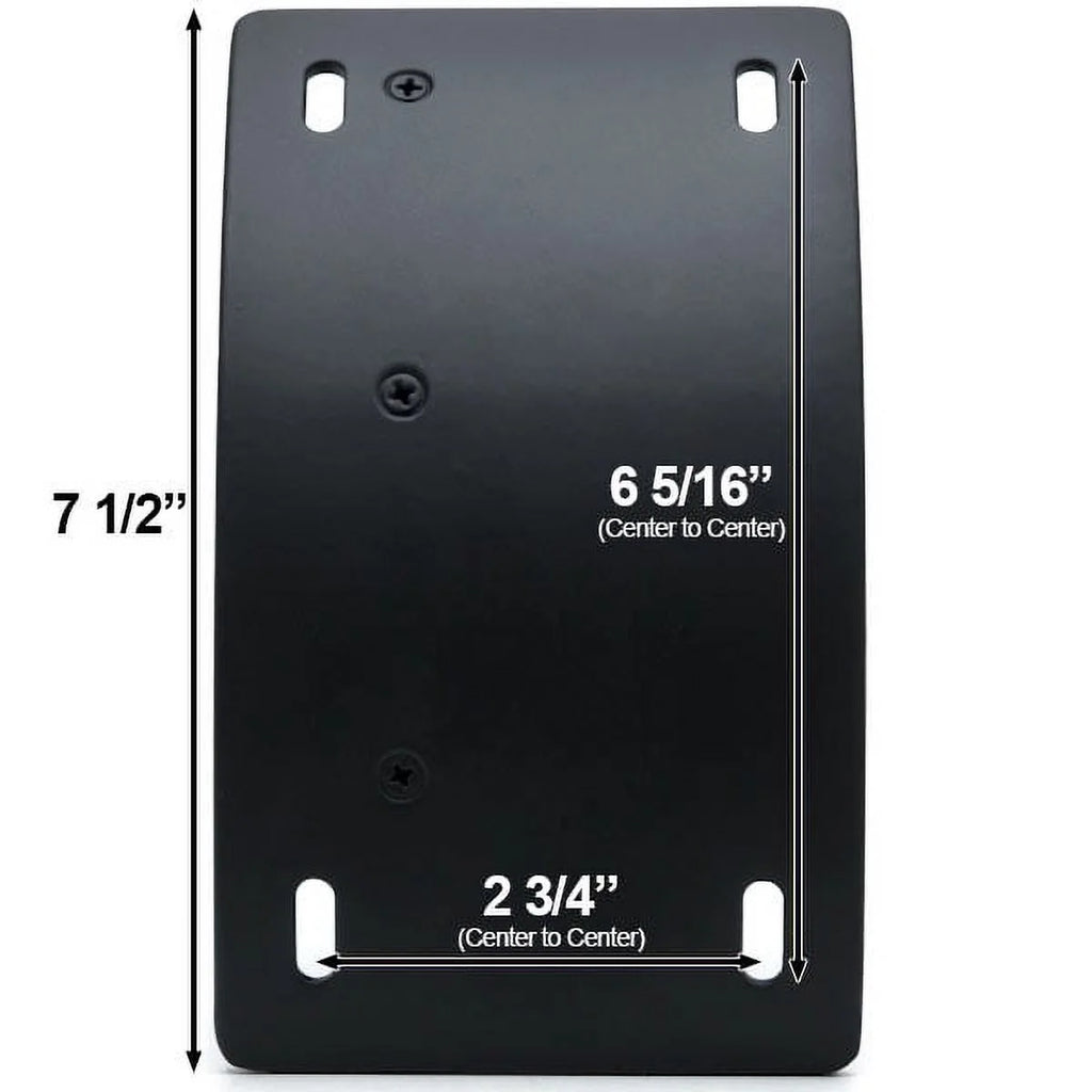 Black Vertical Axle Mount Motorcycle Plate Holder O18101