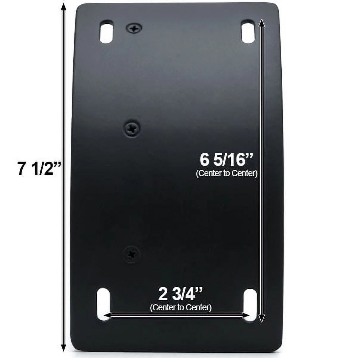 Black Vertical Axle Mount Motorcycle Plate Holder O18101