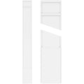 Smooth PVC Pilaster with Decorative Capital and Base (Pair) I24716