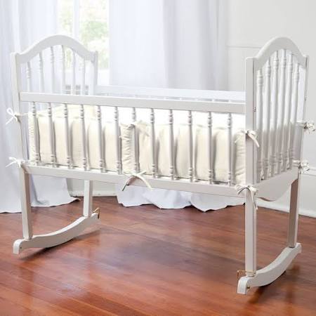 Solid Seafoam Aqua Crib Bumper Z282692