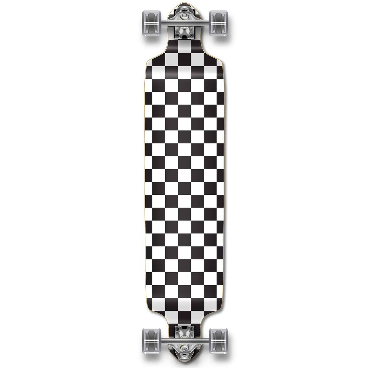 Checker White Drop Down Longboard Complete F31239