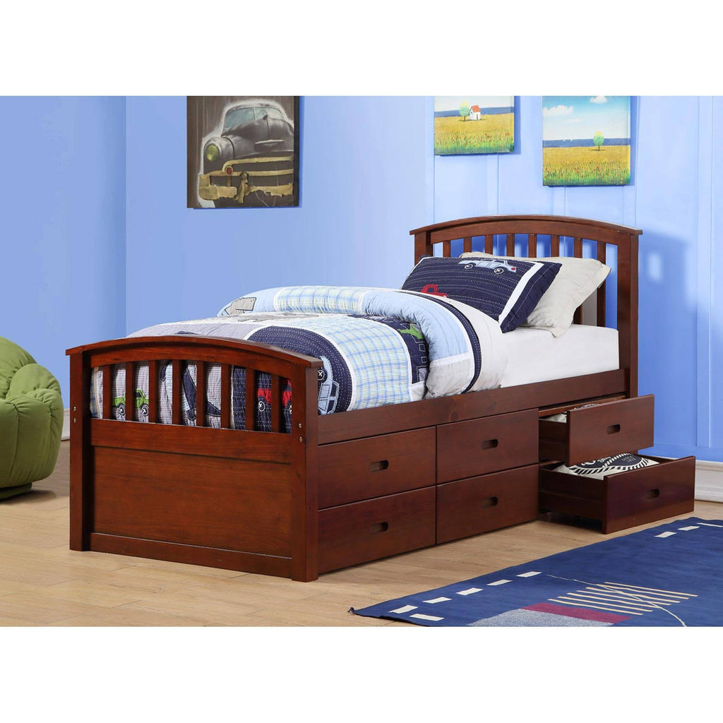 6 Drawer Twin Storage Bed S8934