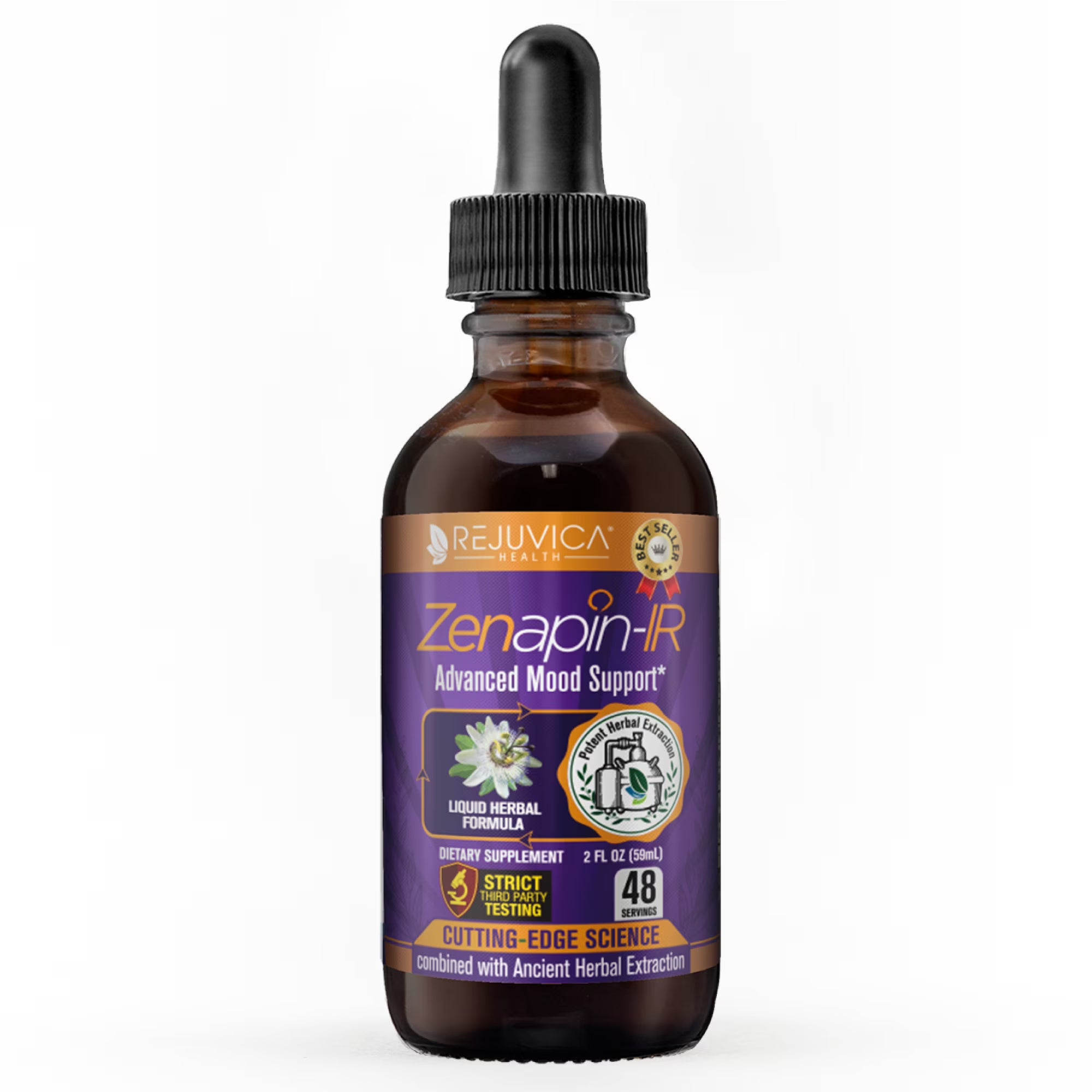 Liquid Calming Remedy with Kava Kava, Ashwagandha, Passionflower, B-Vitamins H133480