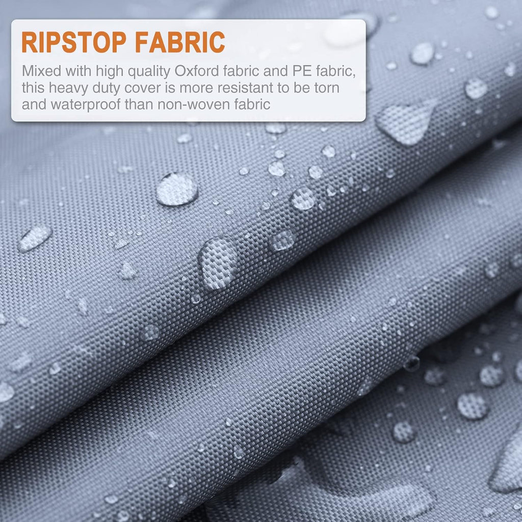 Windproof Waterproof Rip-Stop RV Cover for 29’-32’ Motorhome with Extra Long Straps & Gutter Covers H23266