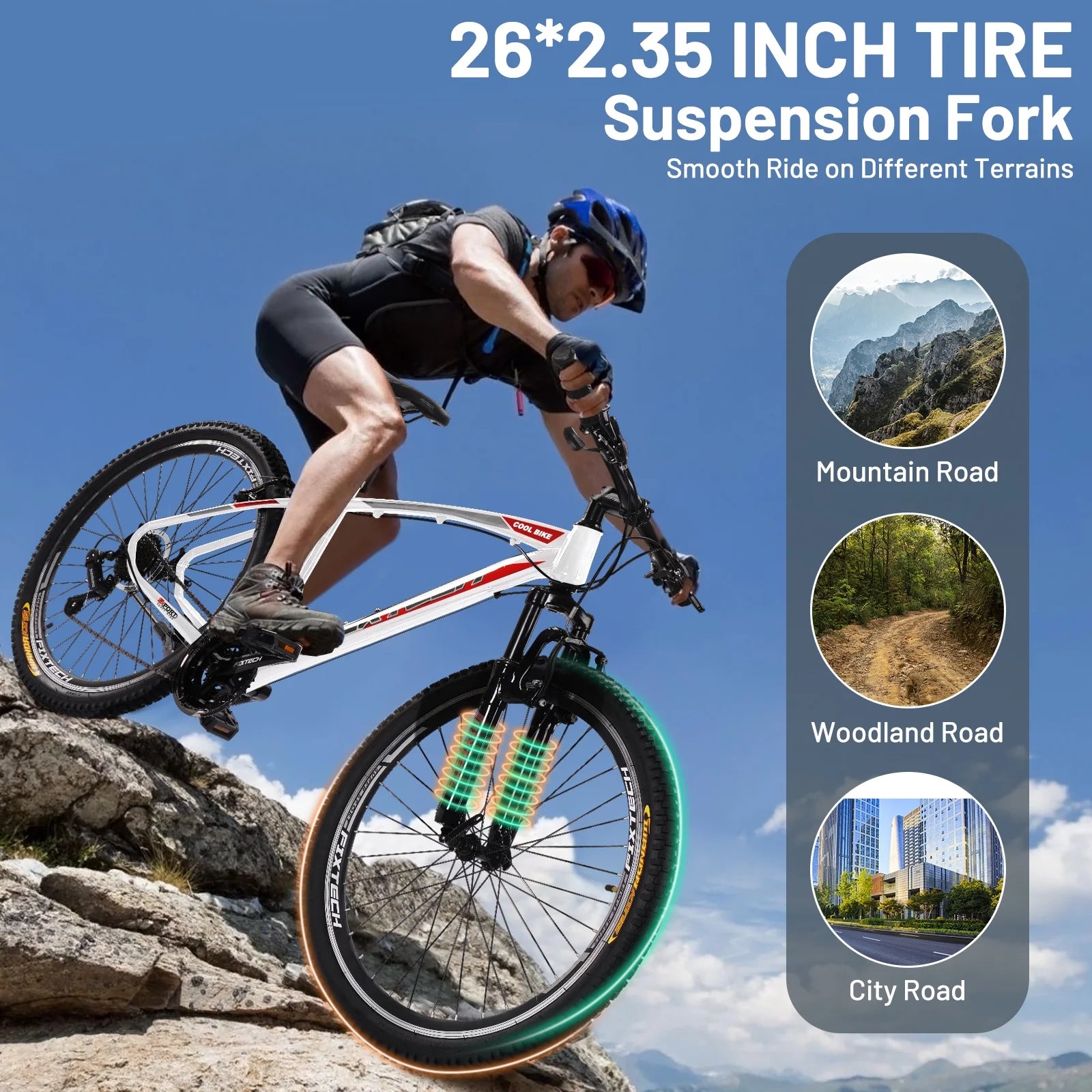 White 26'' Mountain Bike Z281