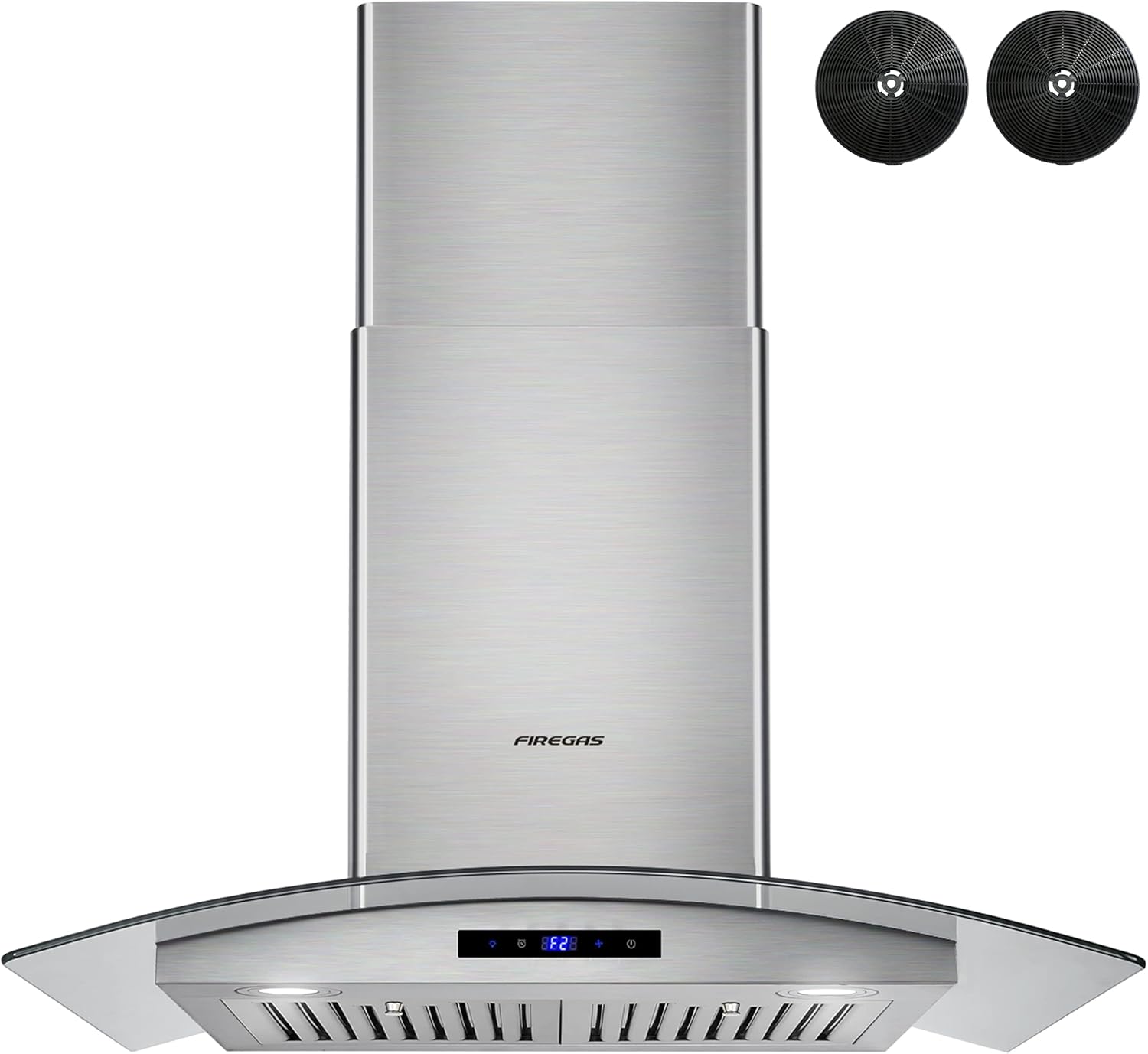 30 inch Wall Mount Range Hood with Ducted Exhaust Vent, Stainless Steel H5104