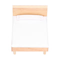 Wooden Double Bed for Dollhouse Decoration H8835