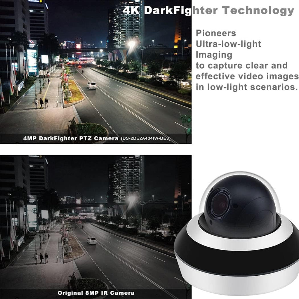 4MP PTZ IP Camera with 4X Optical Zoom, 66ft IR Night Vision, Built-in SD Slot G522