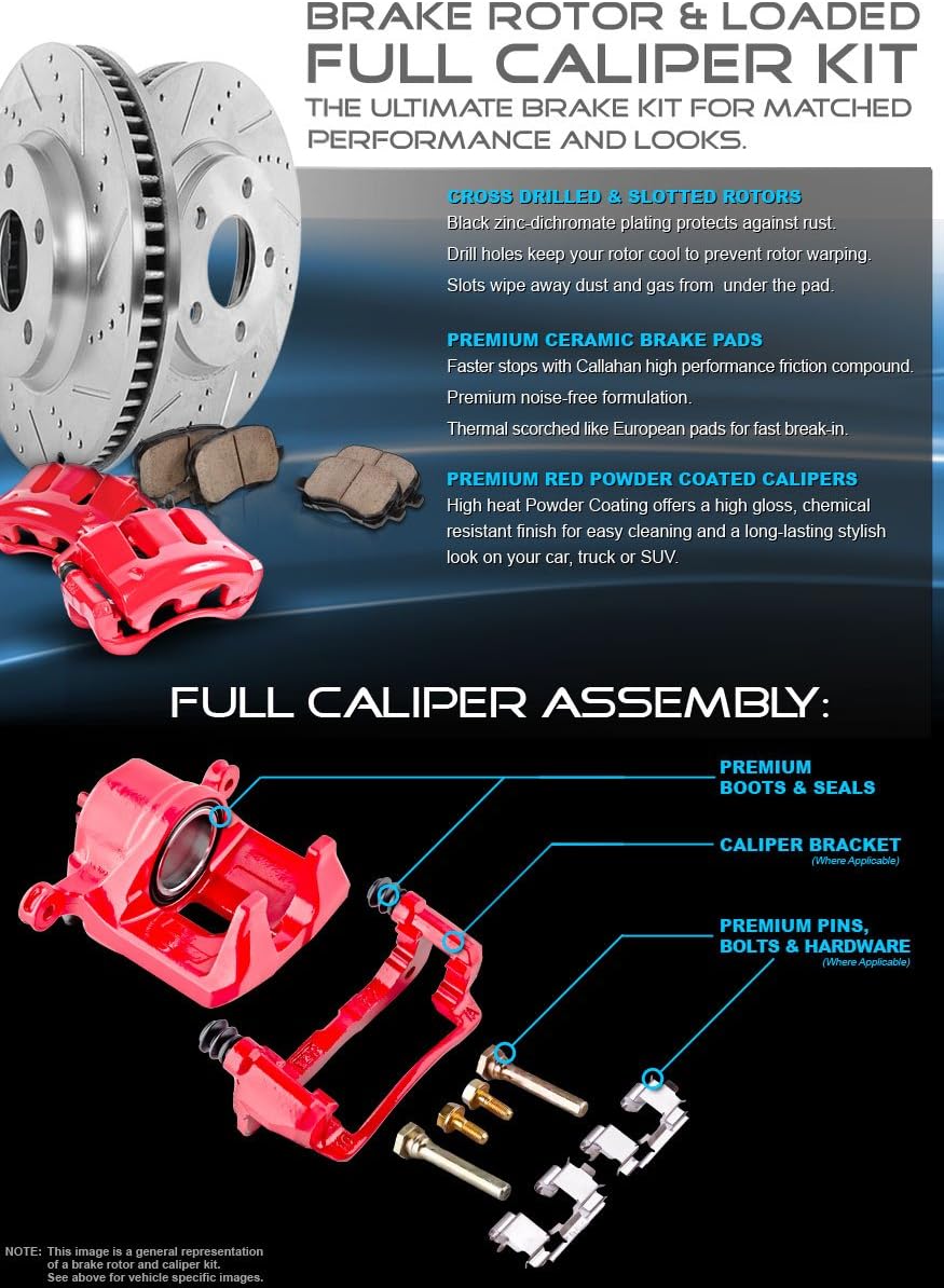 Premium OE Brake Disc Rotors and Metallic Brake Pads D4236
