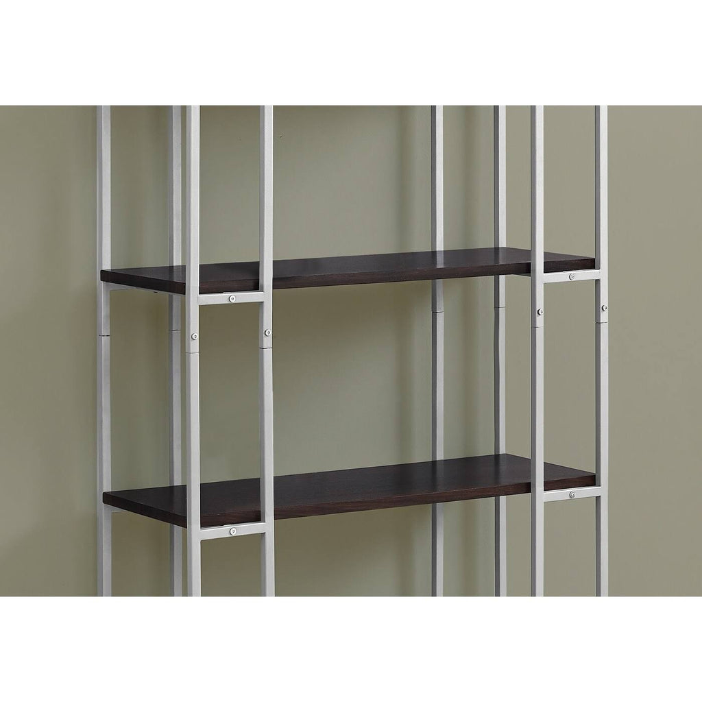 Silver Metal Bookcase M331