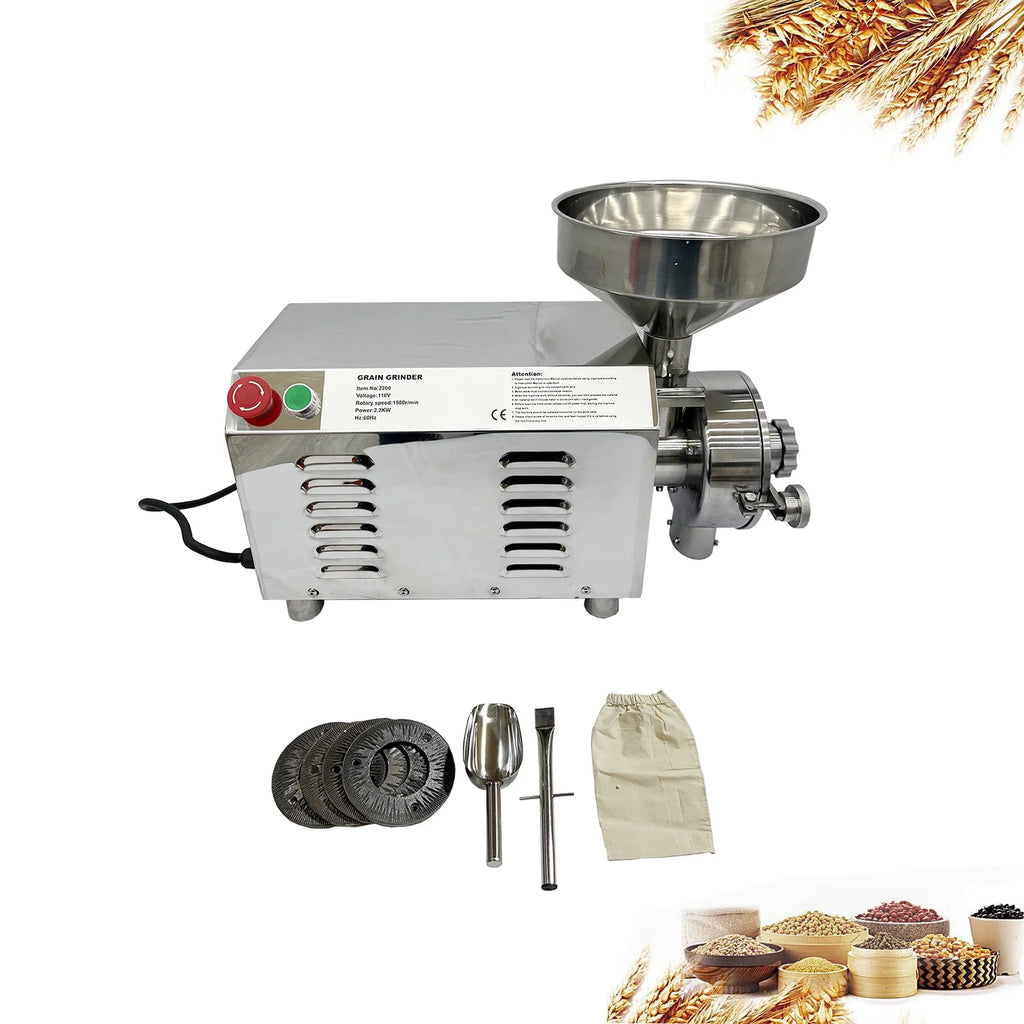 Electric Mini Flour Mill Grain Spices Grinding Machine W4905