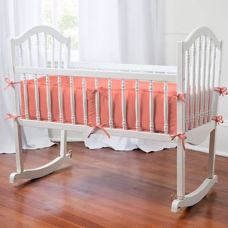Solid Seafoam Aqua Crib Bumper Z282692
