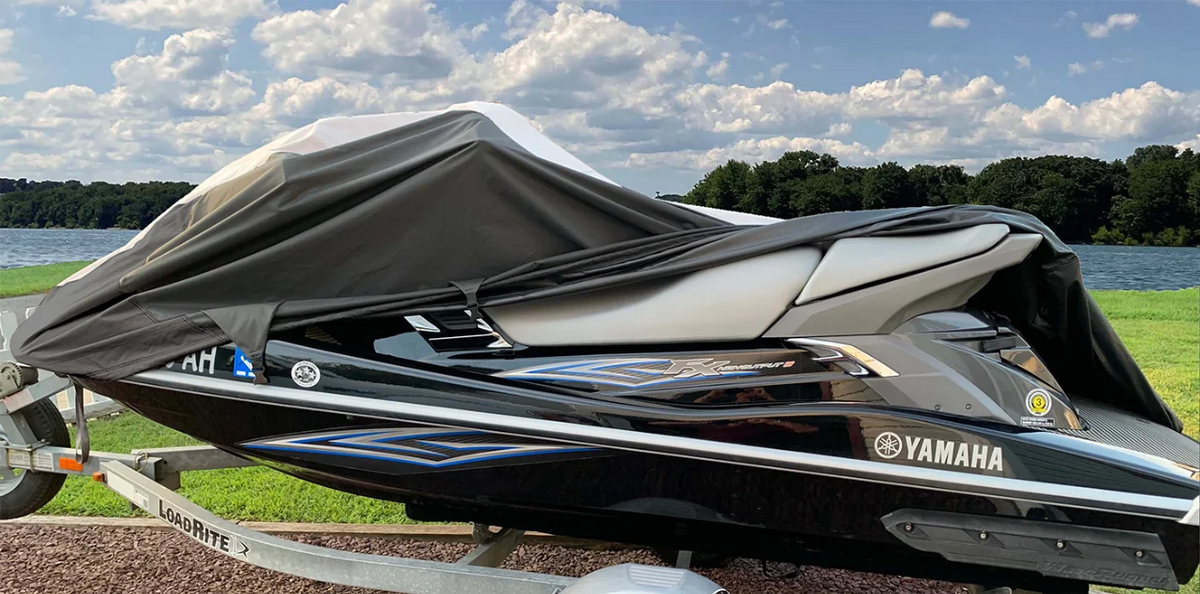 Black/Grey PWC JetSki Cover Z22875