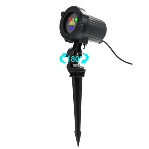 Outdoor Garden Laser Lights Projector with Moving RGB H889651