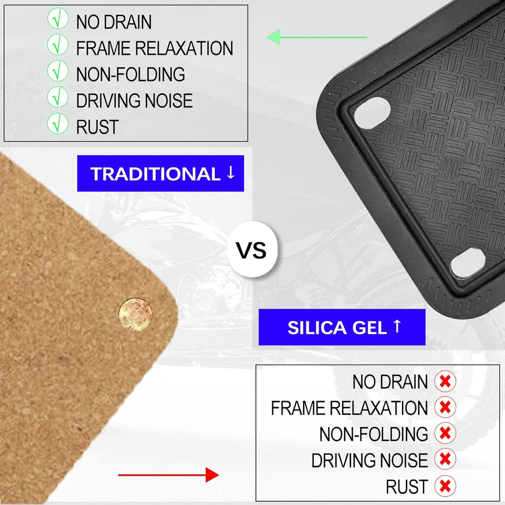 Rust Proof Silicone License Plate Frame 4x7 in P551765
