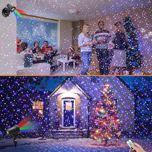 Outdoor Garden Laser Lights Projector with Moving RGB H889651