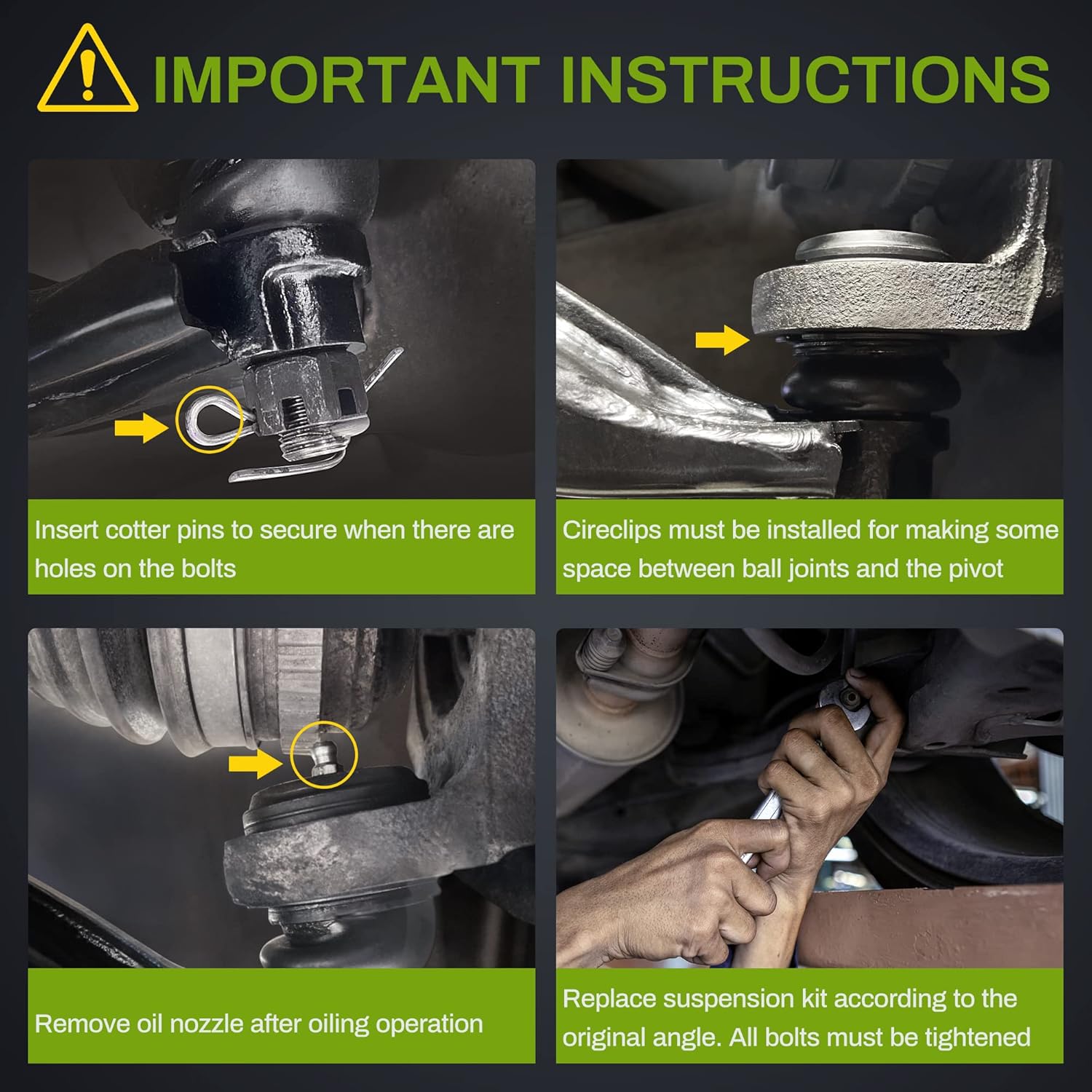 Front Upper Control Arm Kit Pack of 2 E7557