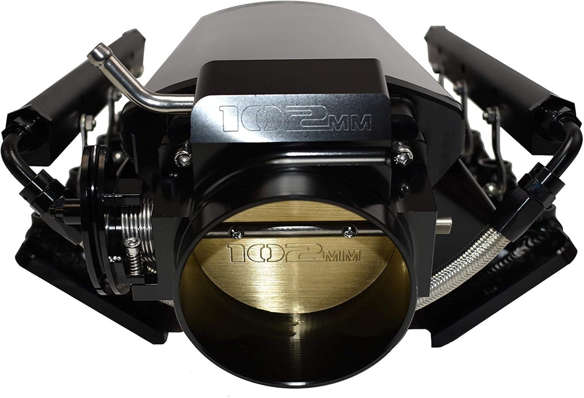 102mm Throttle Body Intake Manifold Black C7553