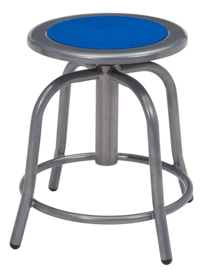 Persian Blue/Gray Steel Swivel Stools, Set of 2 B8718