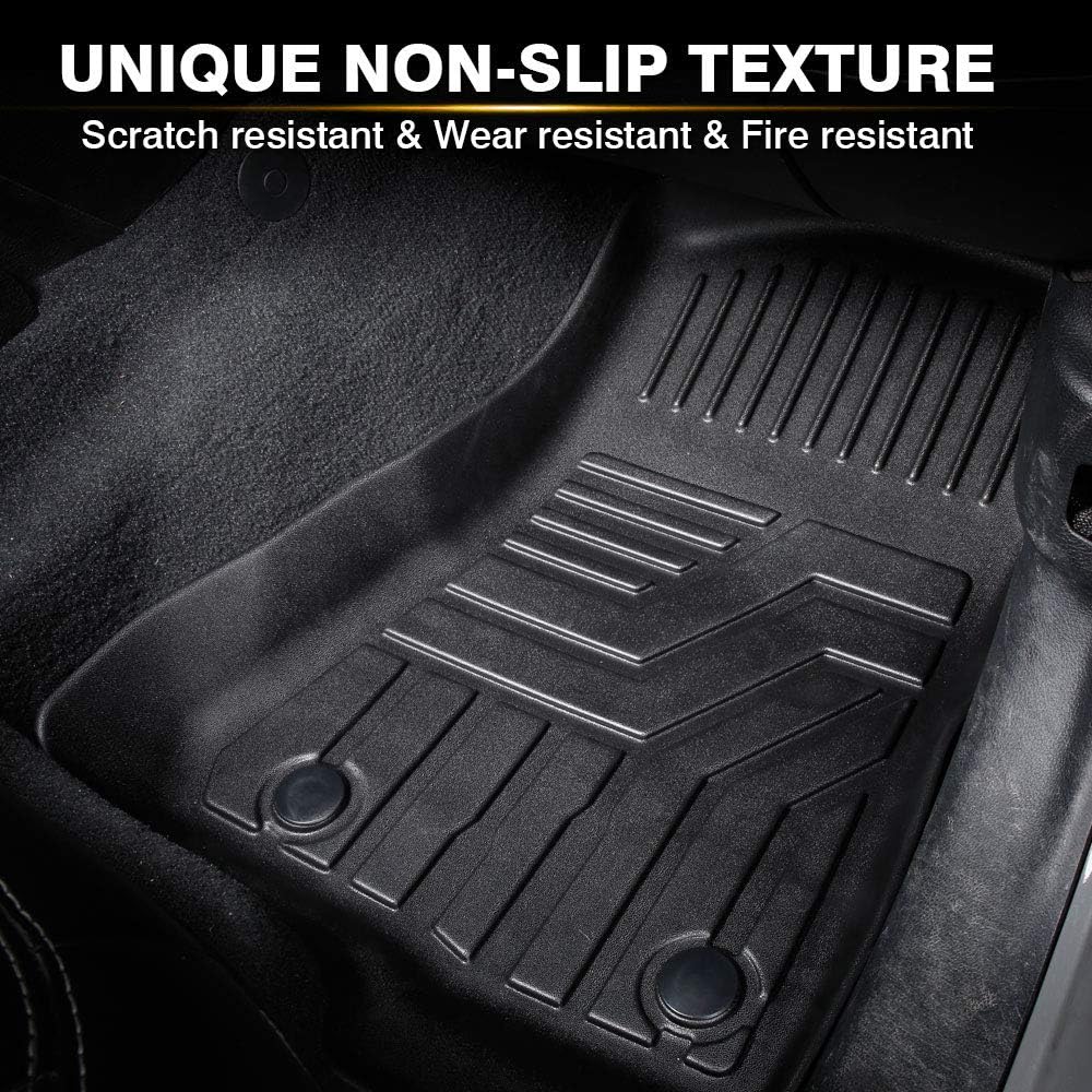 Black TPE Front & Rear Floor Mats X4196