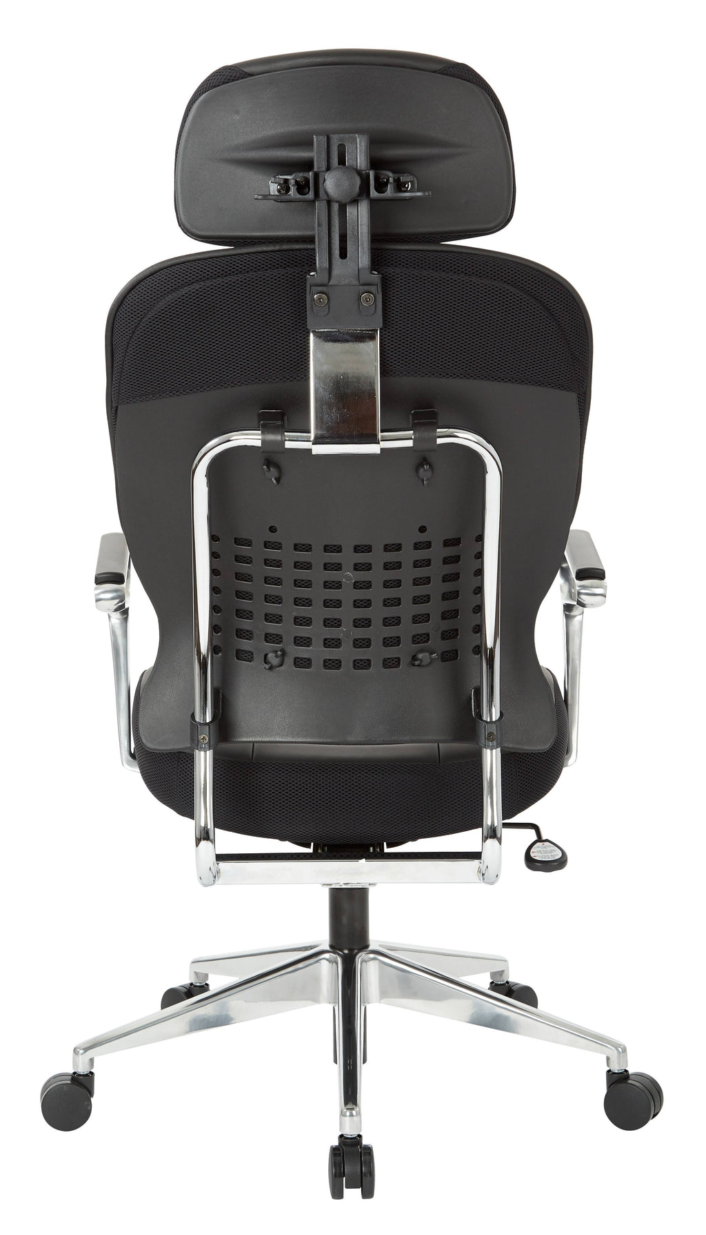 Bonded Leather Managers Chair with Headrest - Black I92321