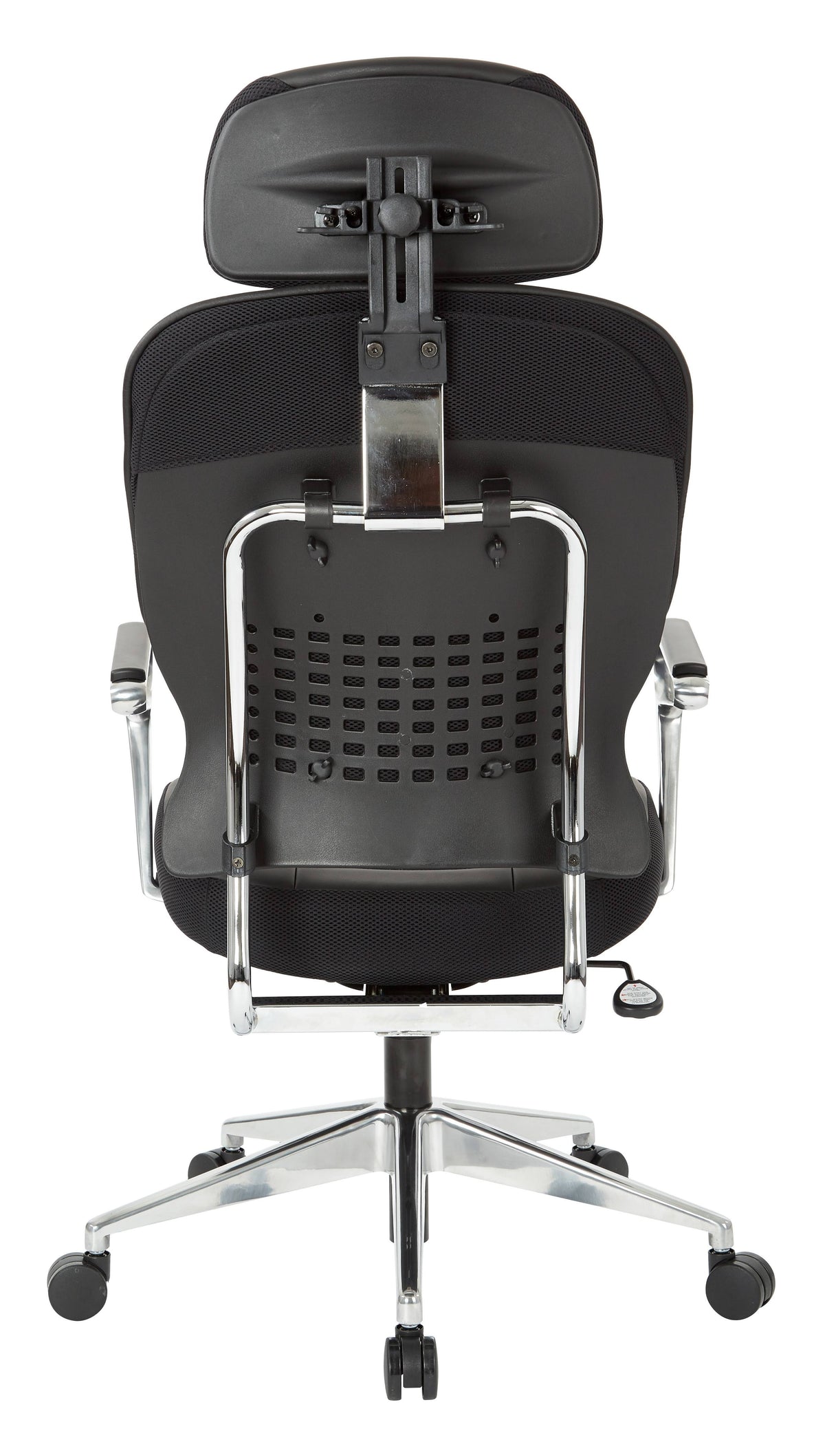 Bonded Leather Managers Chair with Headrest - Black I92321
