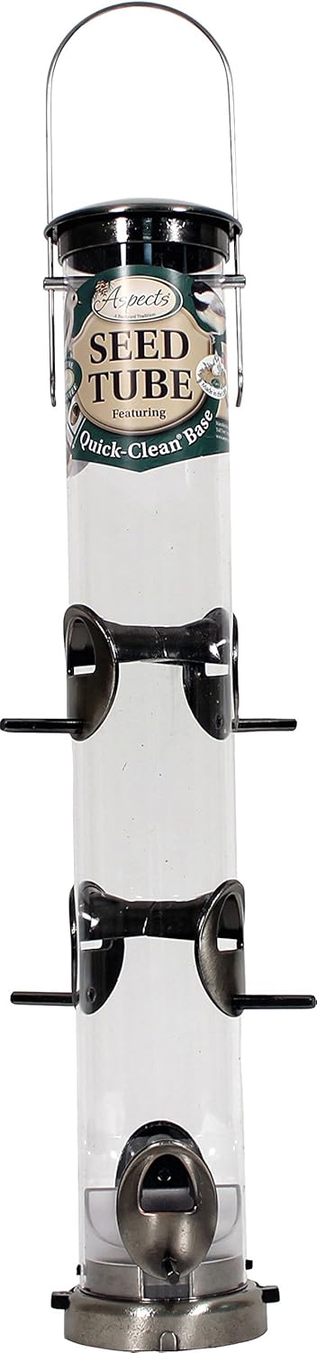 Brushed Nickel Seed Tube Feeder, Pack of 2 H69477